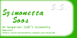 szimonetta soos business card